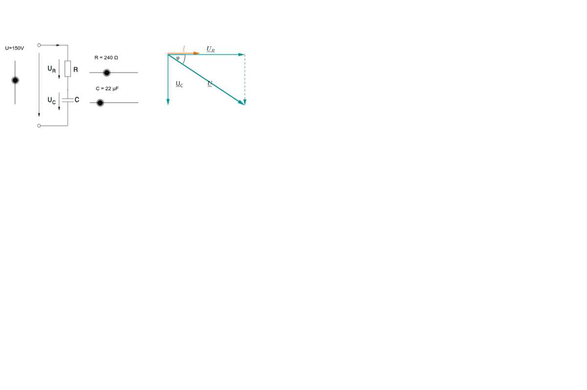 rc series circuit phasor diagram