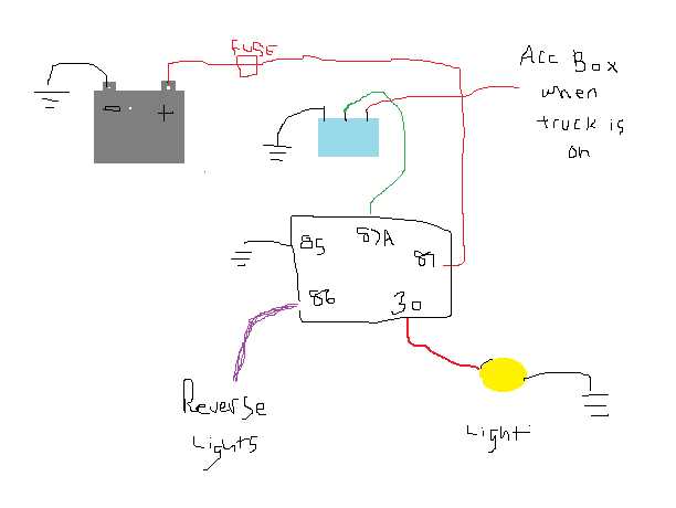 reverse light circuit diagram