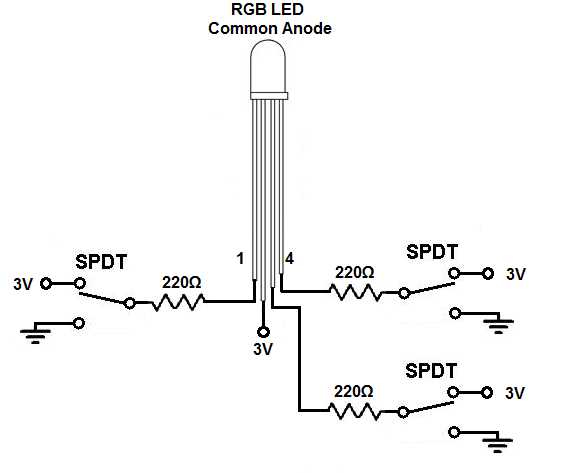 rgb light circuit diagram