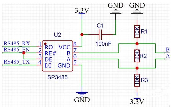 rs485 to rs232 converter circuit diagram