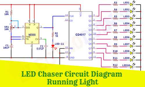 running led lights circuit diagram