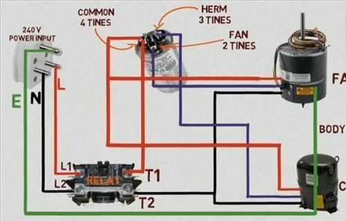 rv ac capacitor wiring diagram