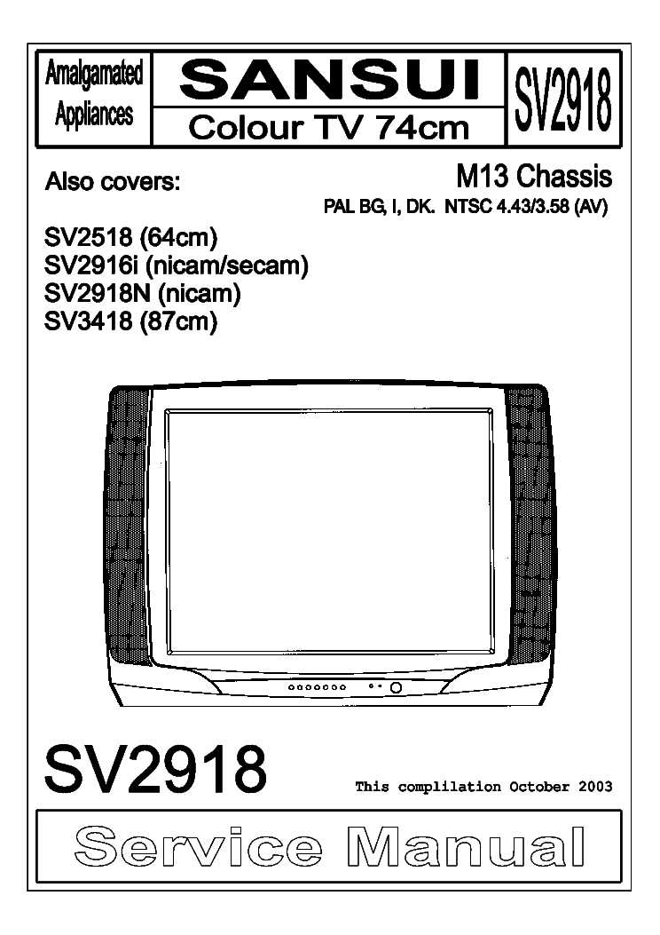 sansui tv schematic diagram