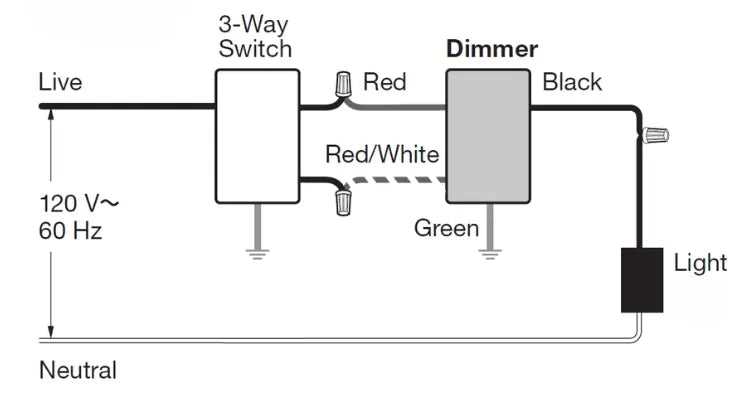 schematic 3 way switch with 3 lights diagram