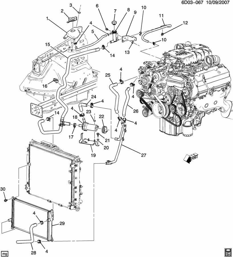 schematic diagram 2003 cadillac deville coolant reservoir