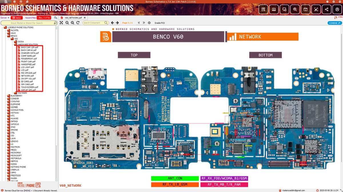 schematic diagram all mobile