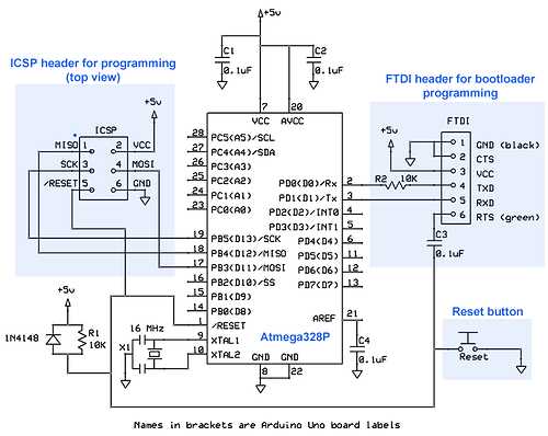 schematic diagram arduino pro mini