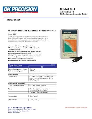 schematic diagram esr meter digital