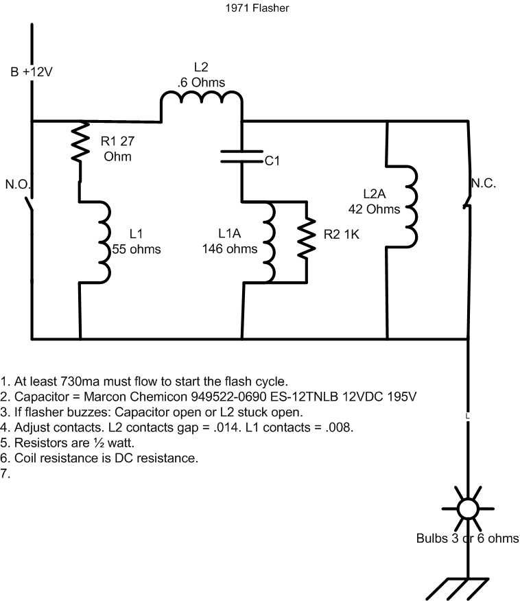schematic diagram hazard flash circuit with turn signal