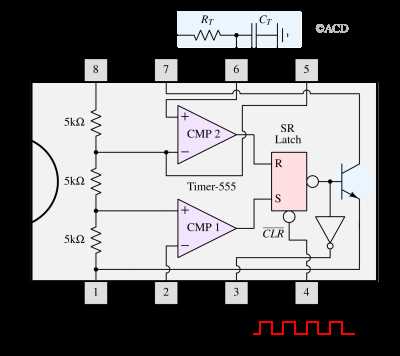 schematic diagram of 555 timer