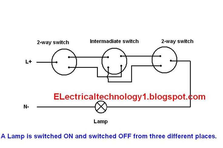 schematic diagram of a 3 way switch