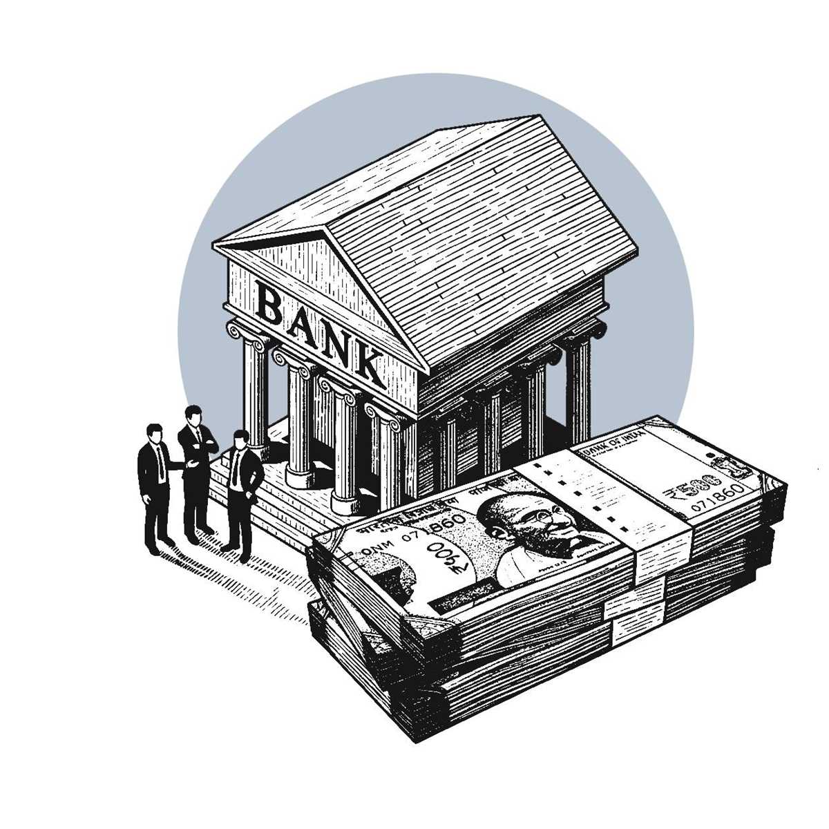 schematic diagram of banking system in india