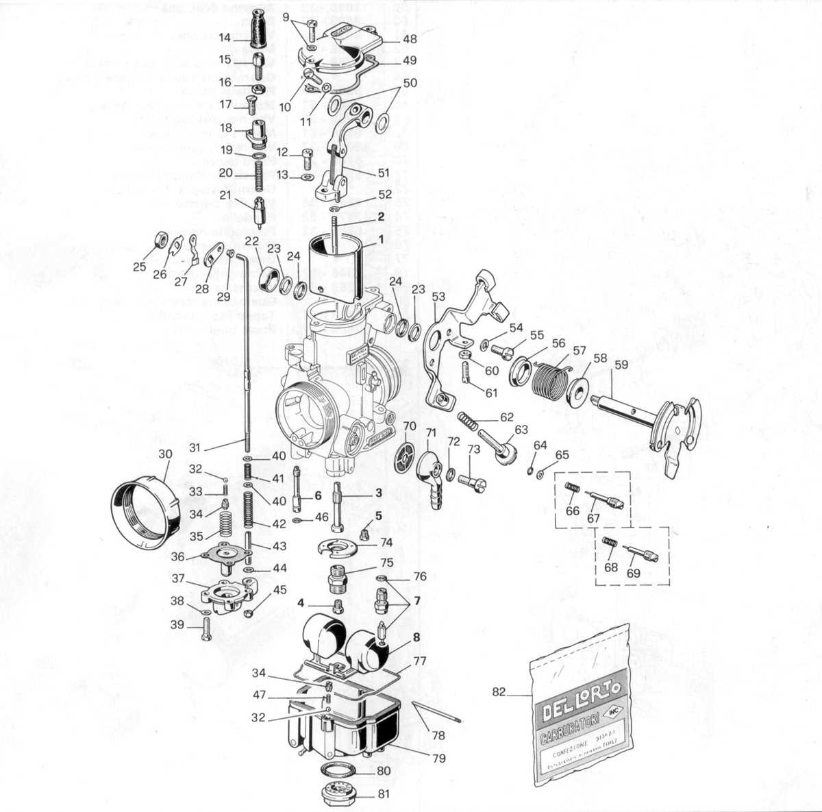 schematic diagram of carburetor
