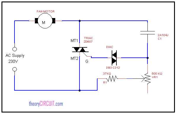 schematic diagram of ceiling fan