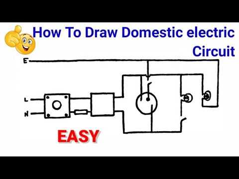 schematic diagram of domestic electric circuit