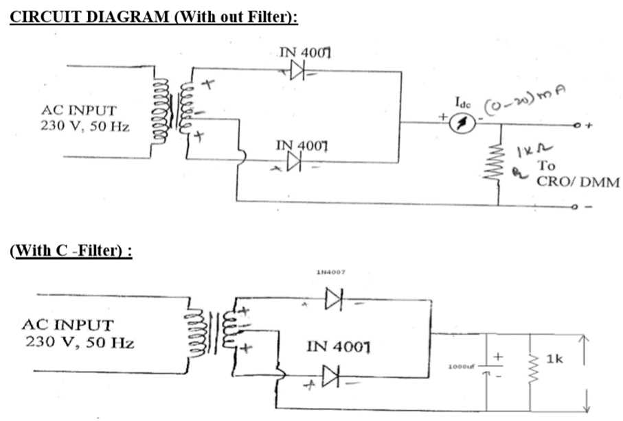 schematic diagram of full wave rectifier schematic diagram of full wave rectifier