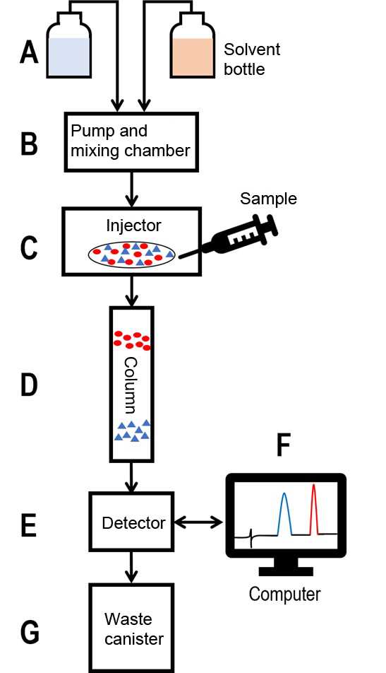 schematic diagram of hplc instrument