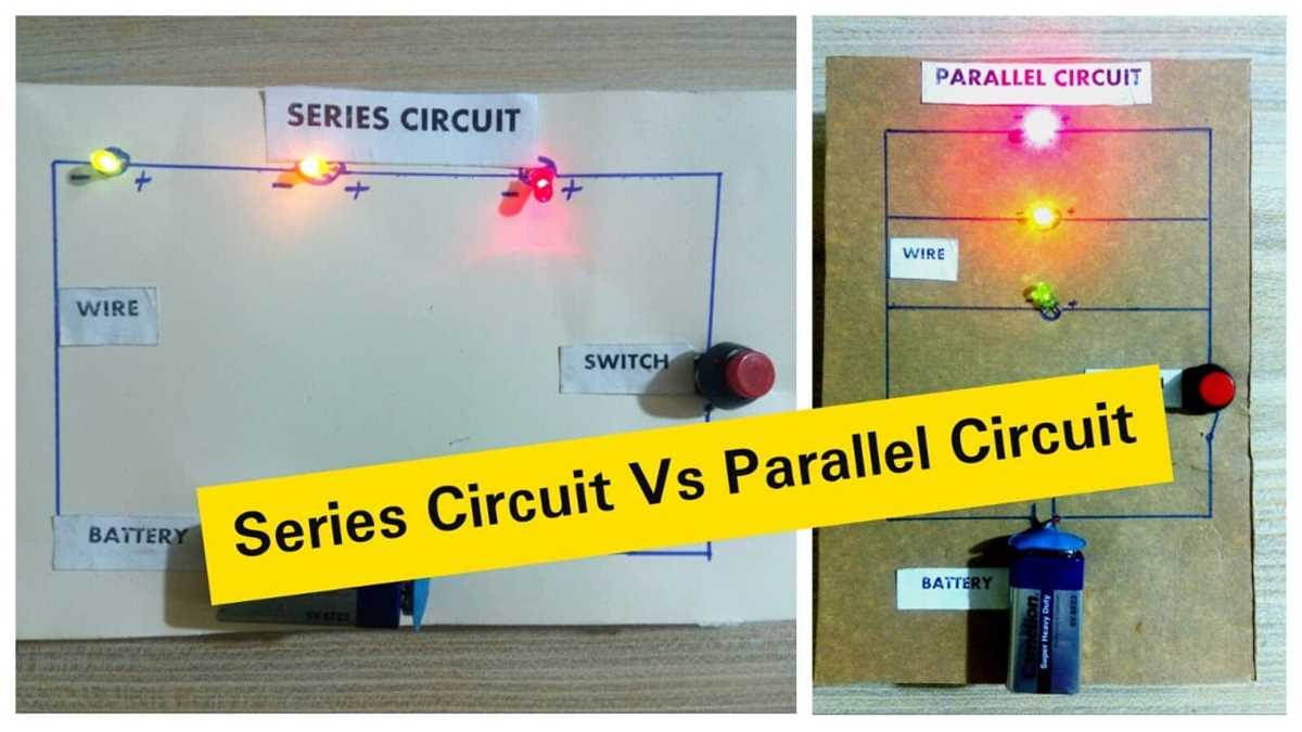 schematic diagram of series and parallel circuits