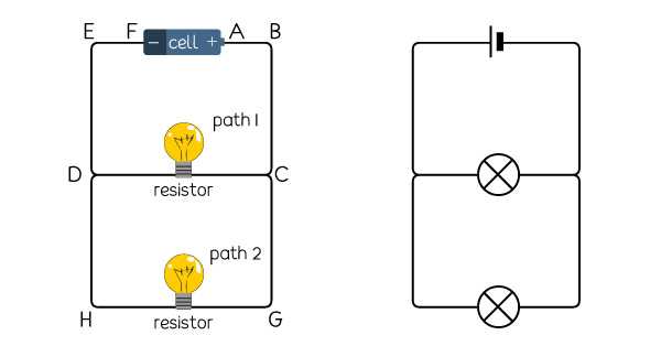 schematic diagram of series and parallel circuits