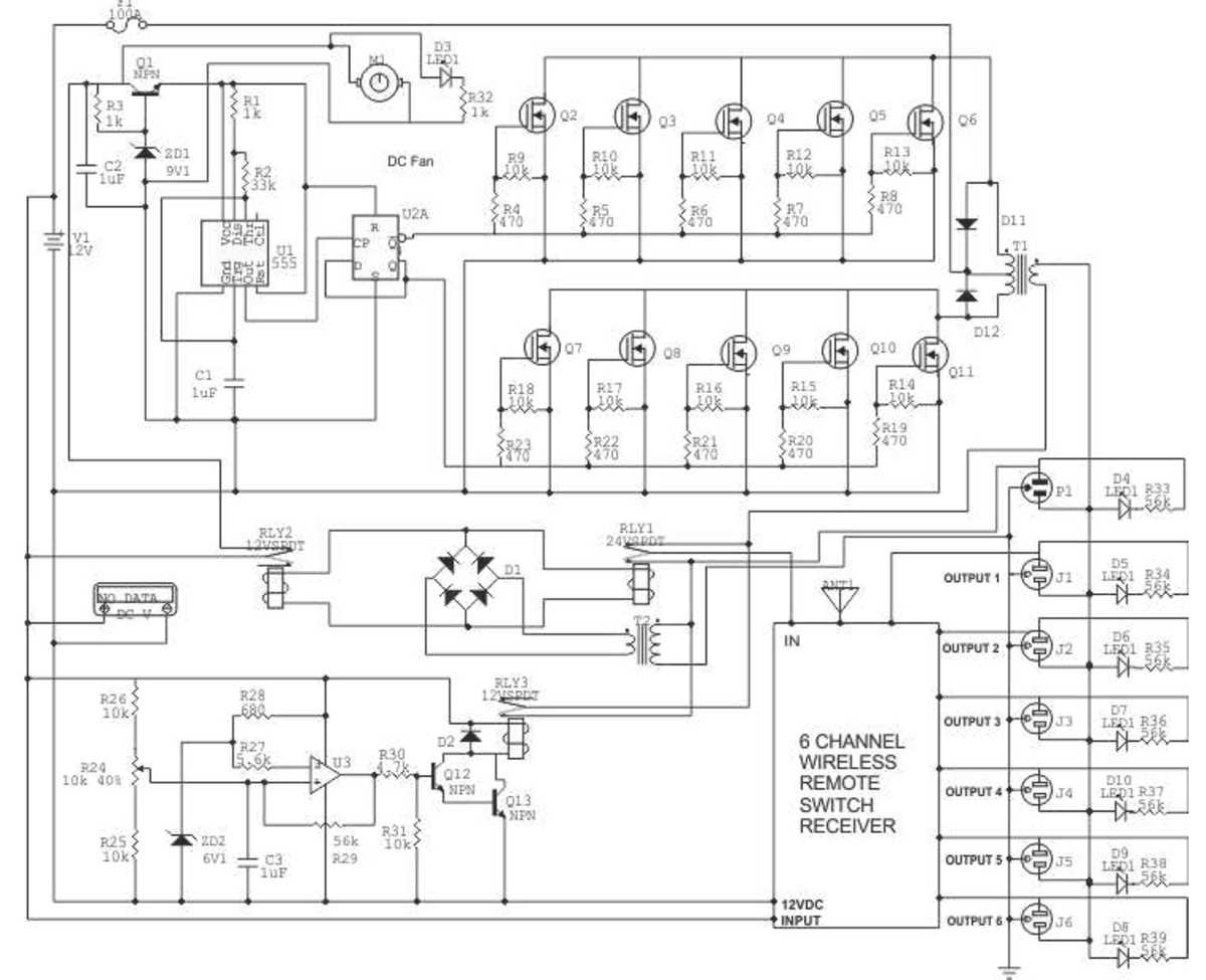 schematic diagram of series circuit with power source