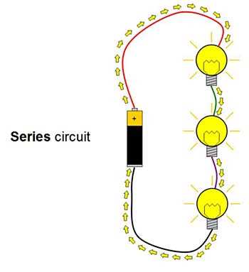 schematic diagram of series circuit