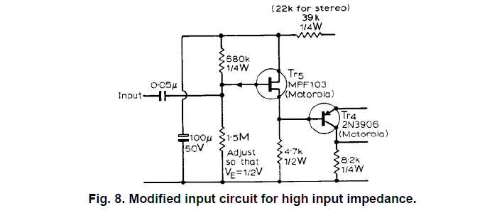 schematic diagram of simple audio amplifier