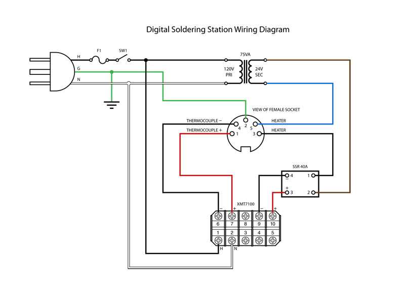 schematic diagram of soldering iron