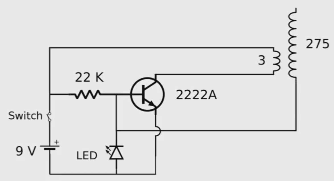 schematic diagram of tesla coil