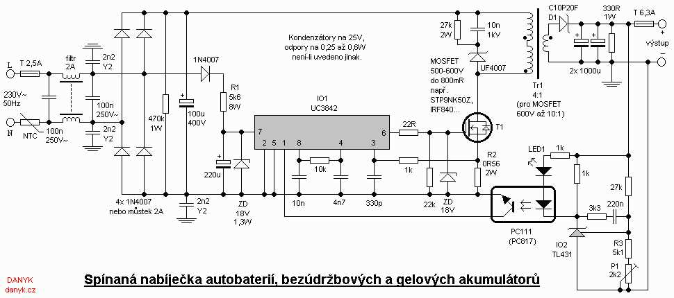 schematic diagram sc118 charger