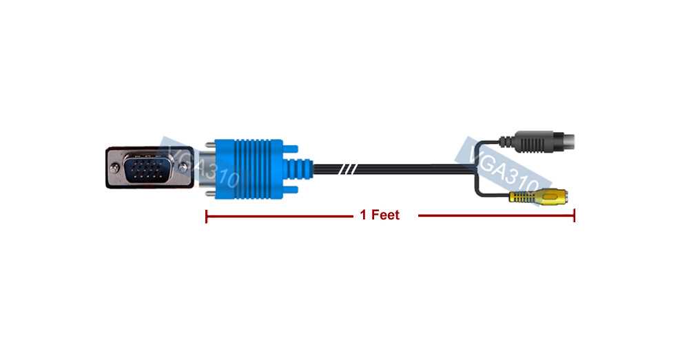 schematic diagram vga to rca cable