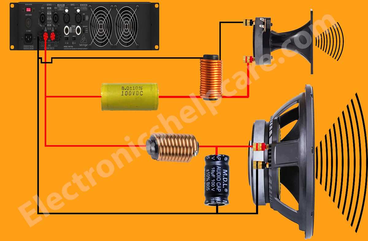 schematic speaker crossover circuit diagram