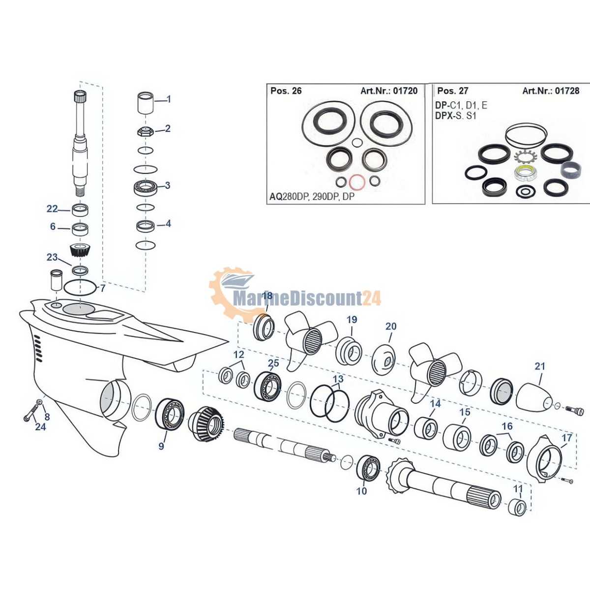 schematic volvo penta duo prop outdrive diagram