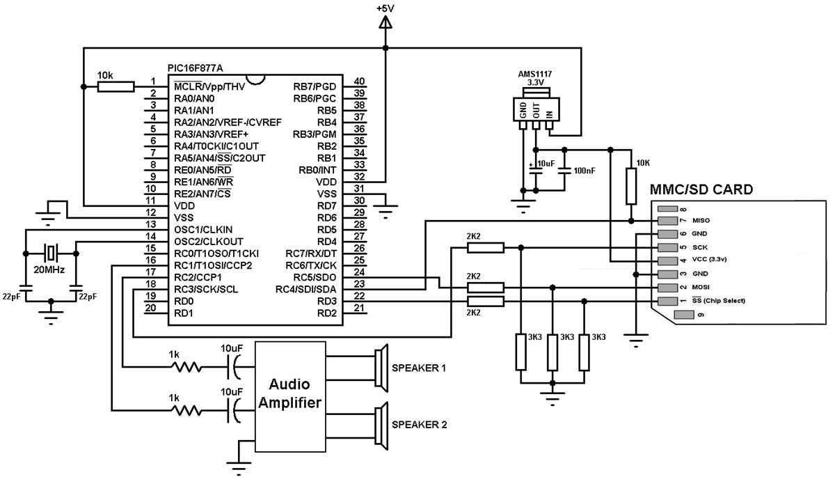 sd card circuit diagram sd card circuit diagram