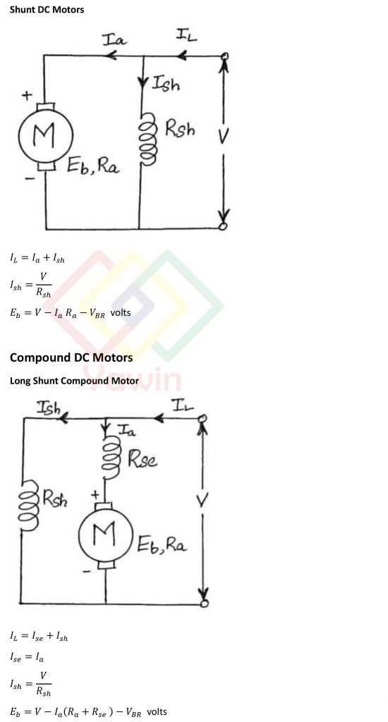 series dc motor with schematic diagram