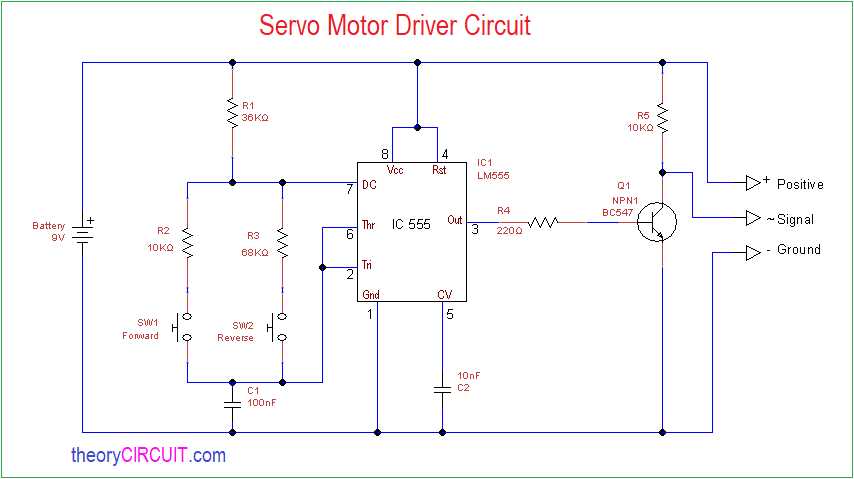 servo motor circuit diagram