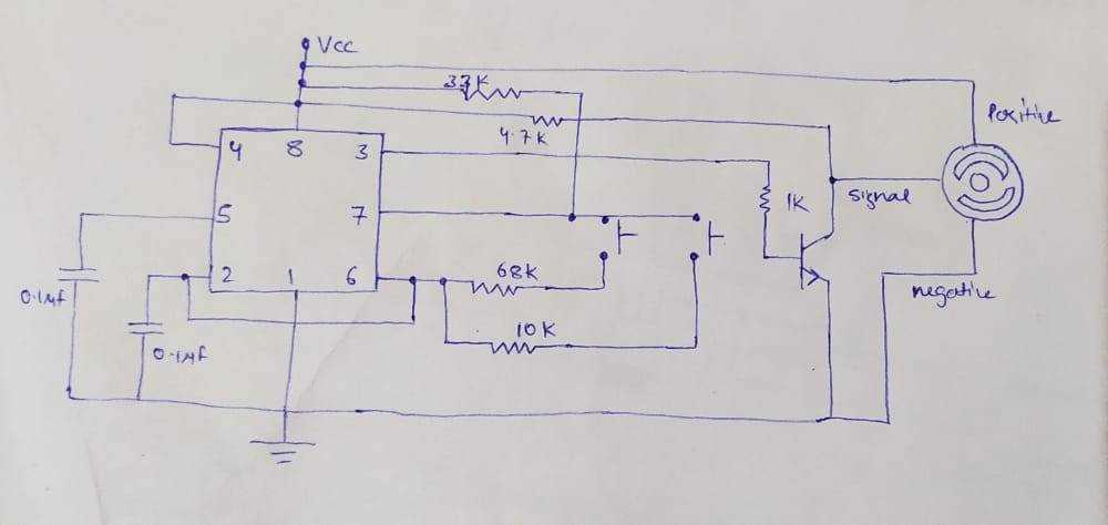 servo motor diagram circuit