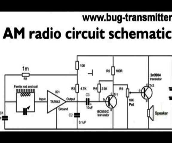 simple am radio receiver circuit diagram