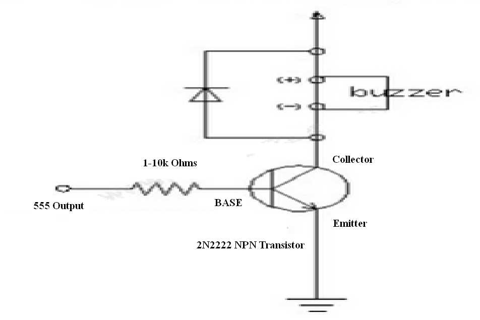 simple buzzer circuit diagram