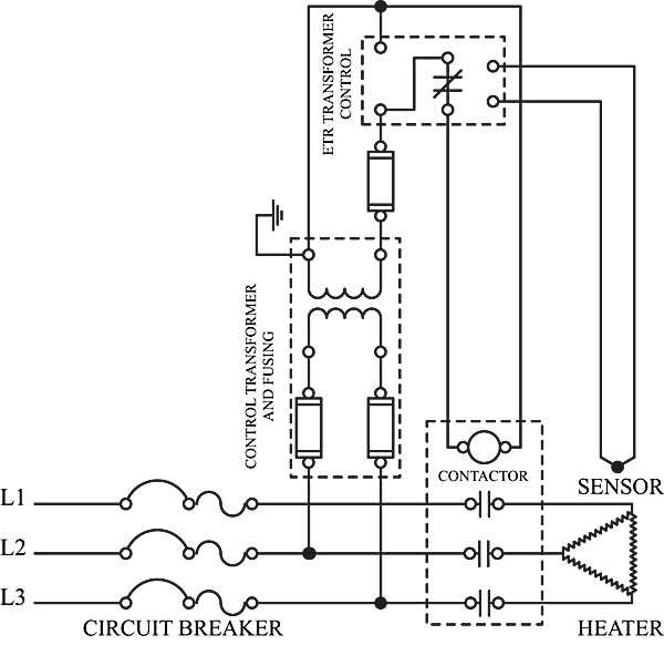 simple heater circuit diagram