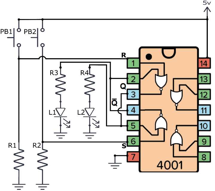 simple latching circuit diagram