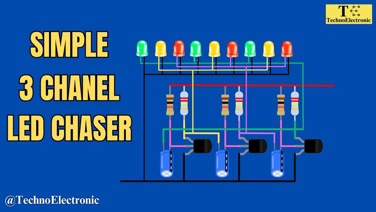 simple led chaser circuit diagram