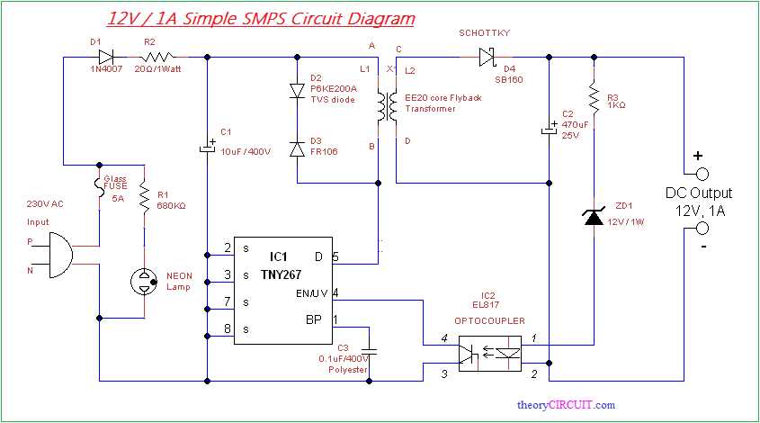 simple power circuit diagram