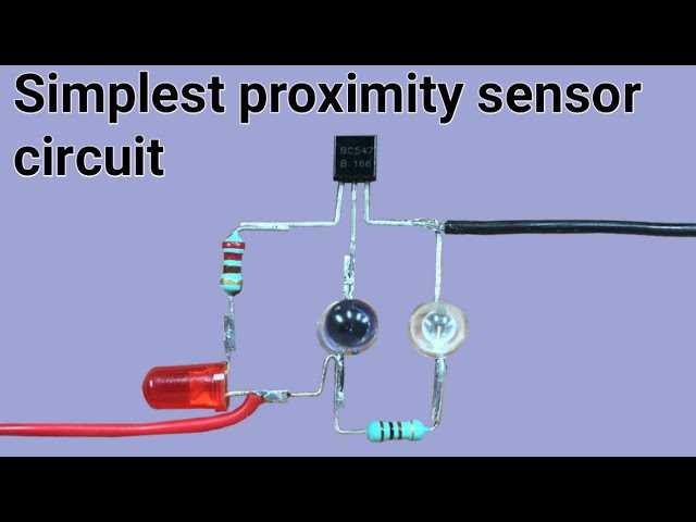 simple proximity sensor circuit diagram