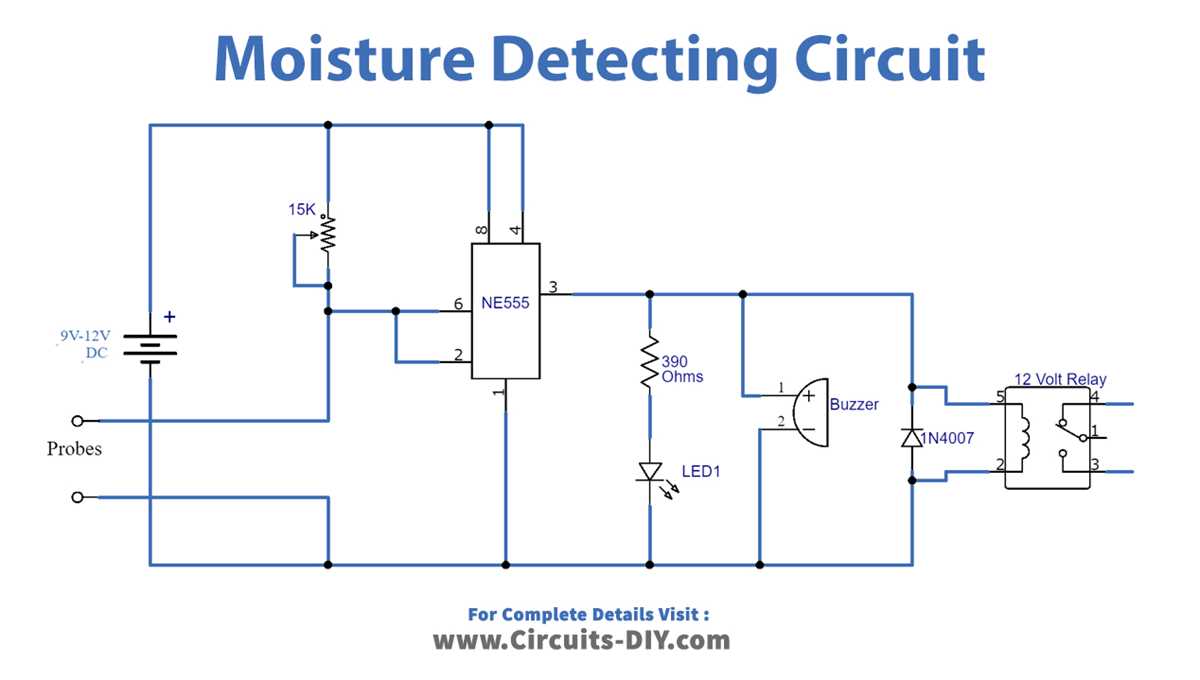 simple soil moisture sensor circuit diagram