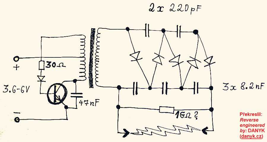simple stun gun circuit diagram