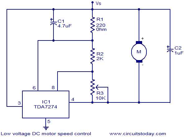 single phase motor control circuit diagram