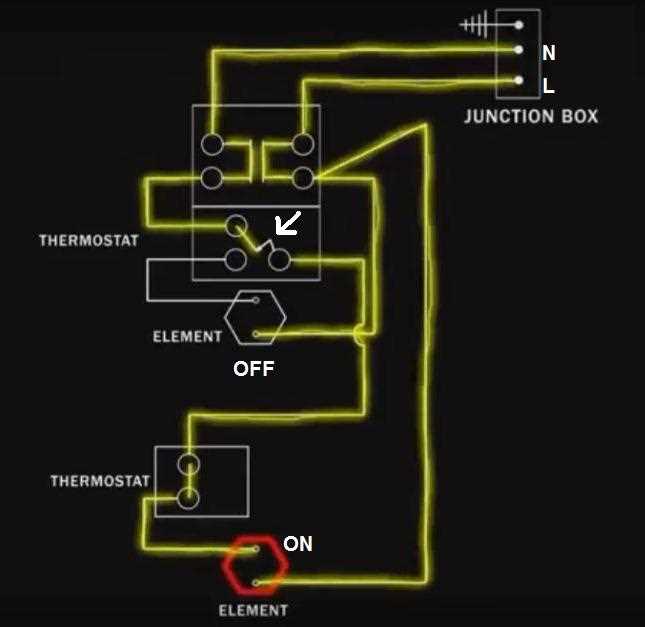 single phase water heater wiring diagram
