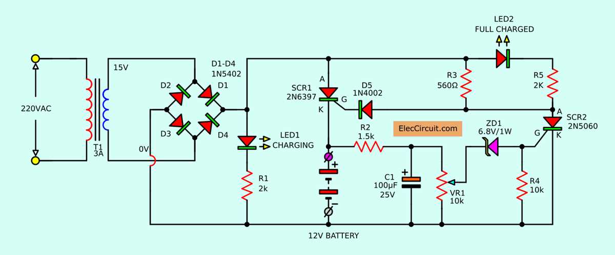 smart battery charger circuit diagram