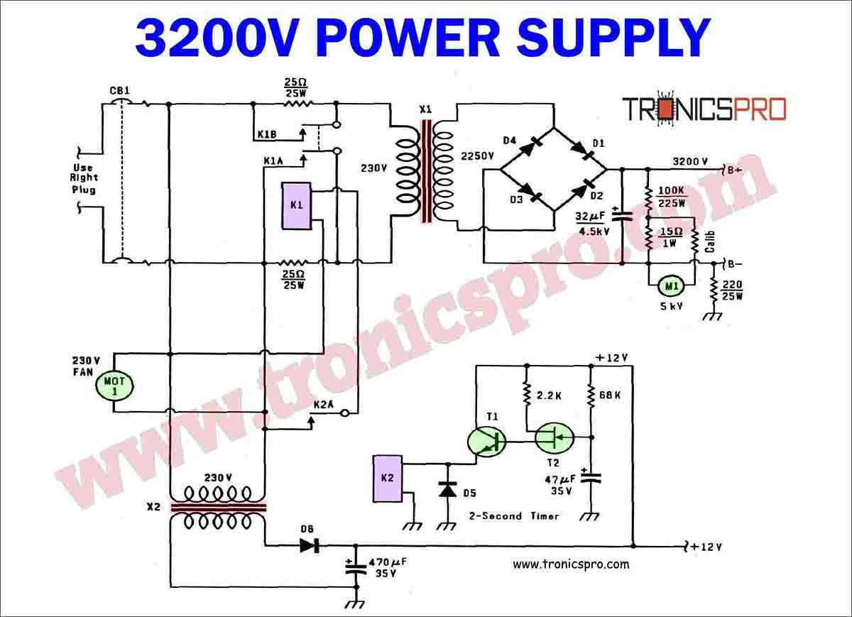 smps schematic circuit diagram