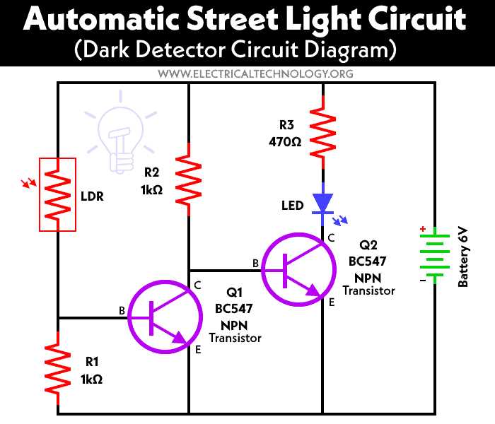 solar night light circuit diagram